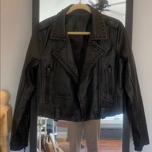 Blank NYC Leather Studded Jacket size M